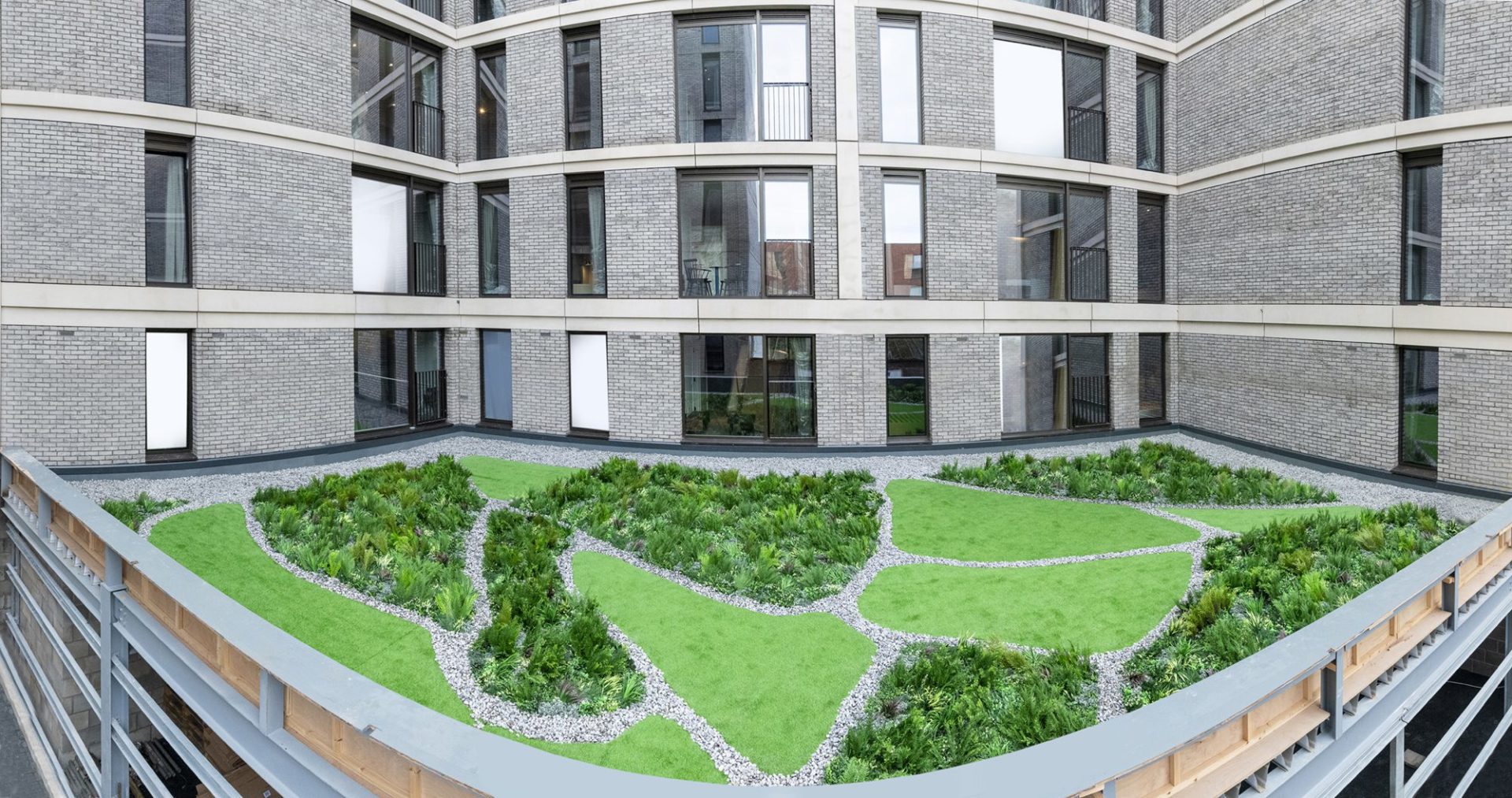 Artificial Roof Garden Project in Manchester, UK