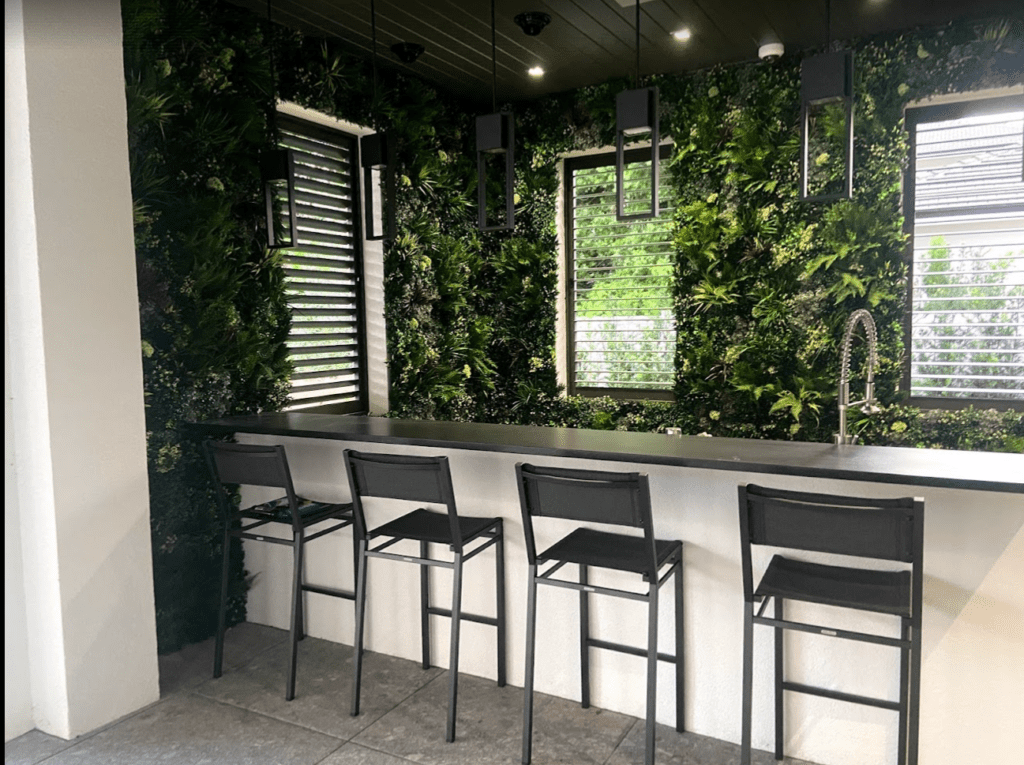 Residential Artificial Green Wall, Florida