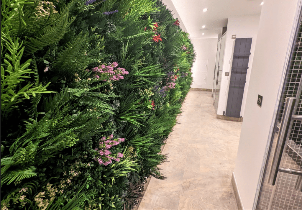 Residential Faux Living Wall in Kent