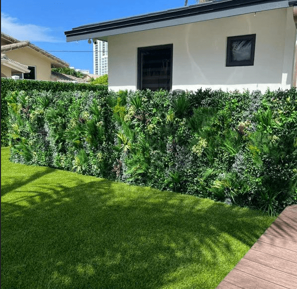 Artificial Living Green Wall, Garden Design in Fort Lauderdale, Florida