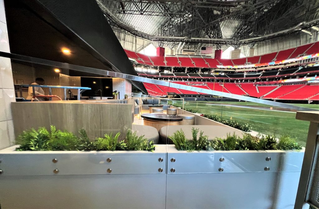 Artificial Plant Installation at Mercedes Benz Stadium in Atlanta, Georgia