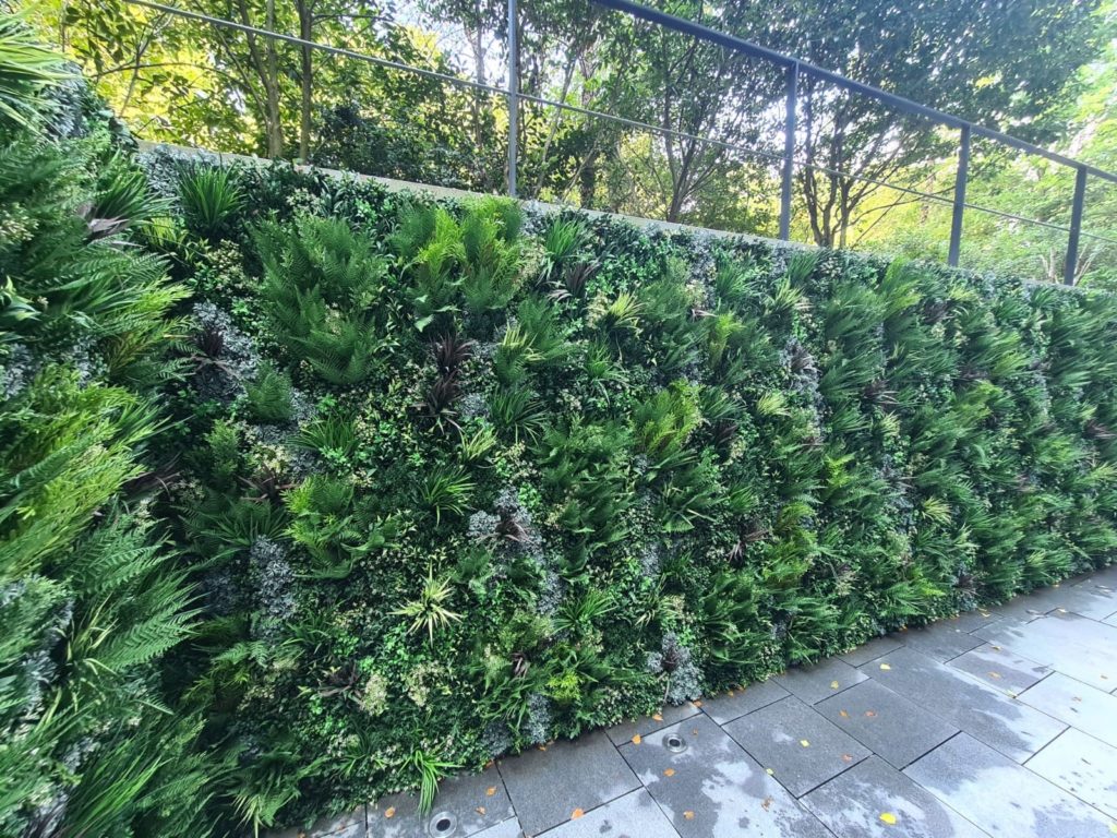 Outdoor Artificial Green Wall installation for private client in London