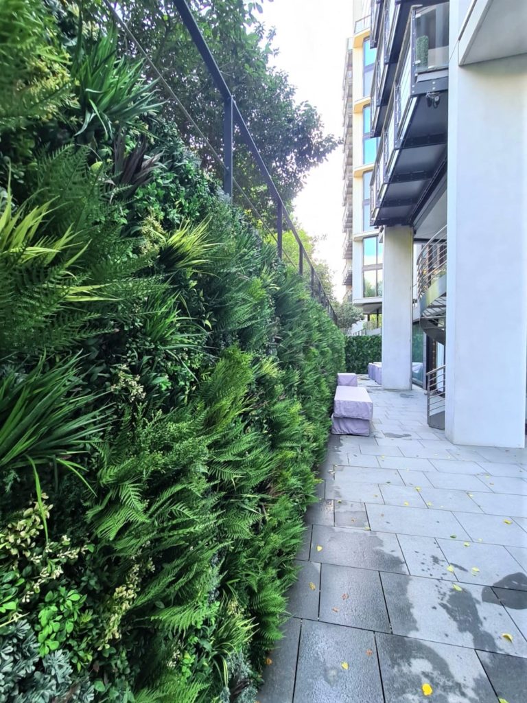 Outdoor Replica Living Green Wall installation for private client in London