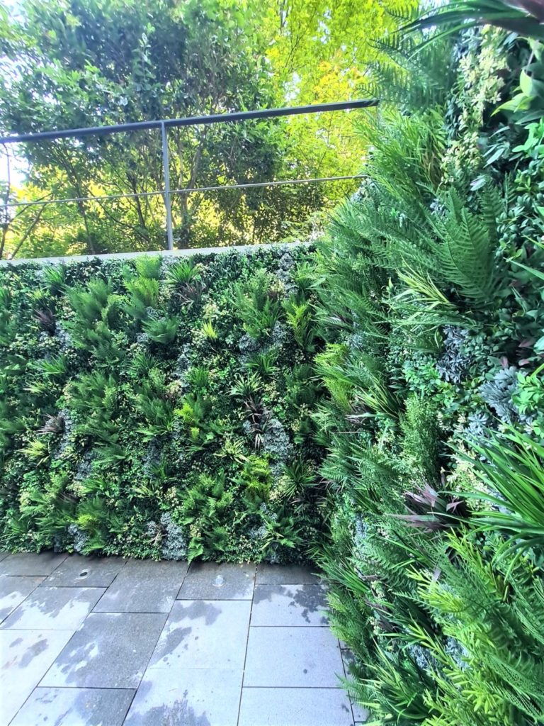 Outdoor Replica Living Green Wall installation