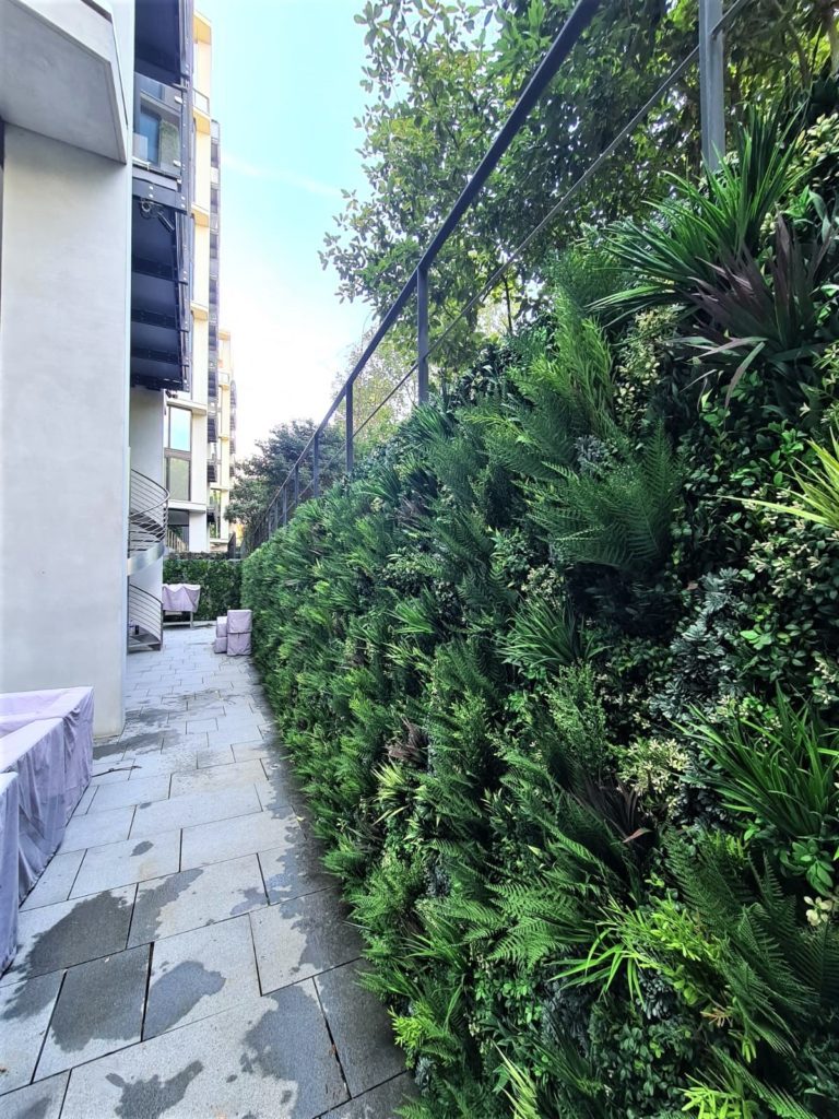 Outdoor Faux Green Wall installation