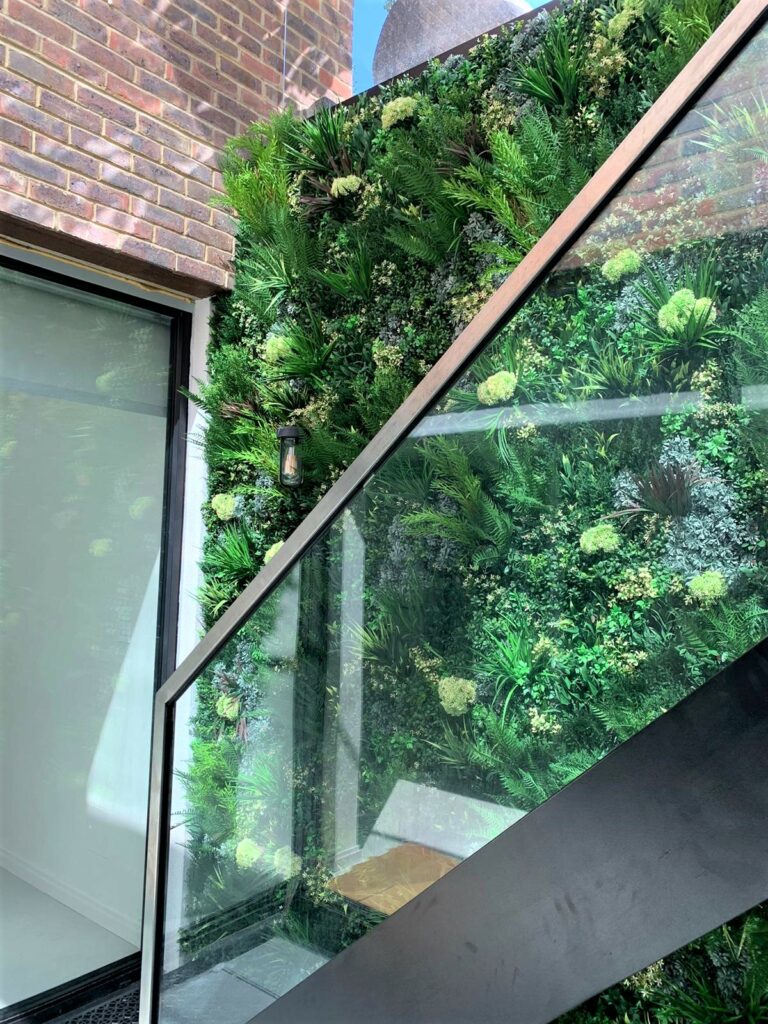 A Green Wall Installation in a Basement in Wimbledon